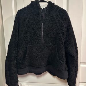 Lululemon Black Sherpa Scuba Oversized Hoodie